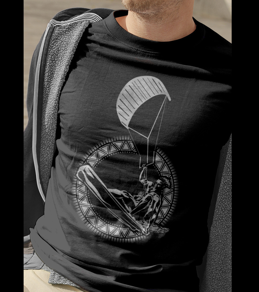 Kitesurfing Kiteboarding Kite Surfer Water Wind Ocean Adventure T-Shirt