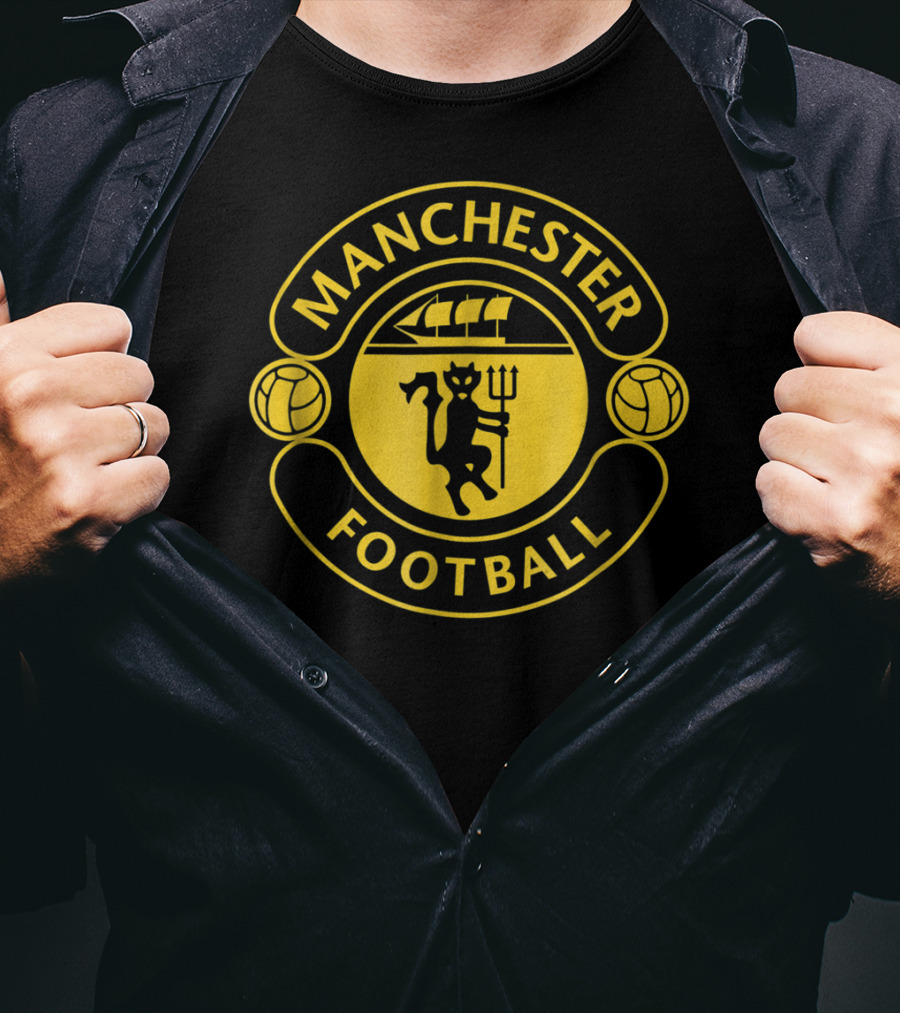 Manchester Football Club Emblem Soccer T-Shirt