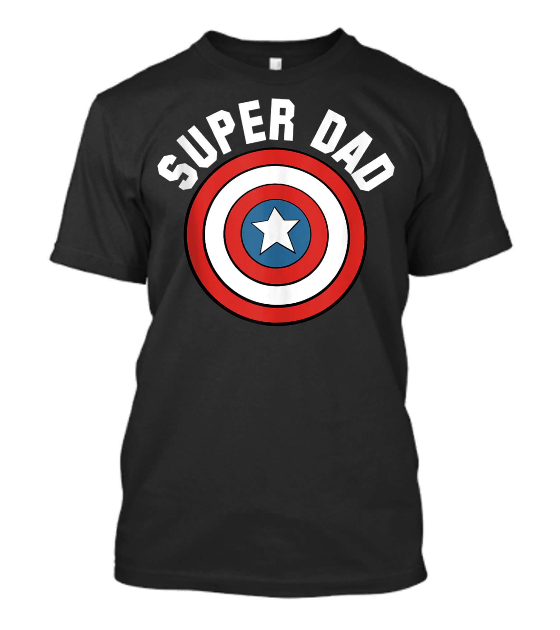 Marvel Father's Day Super Dad Captain America Shield T-Shirt