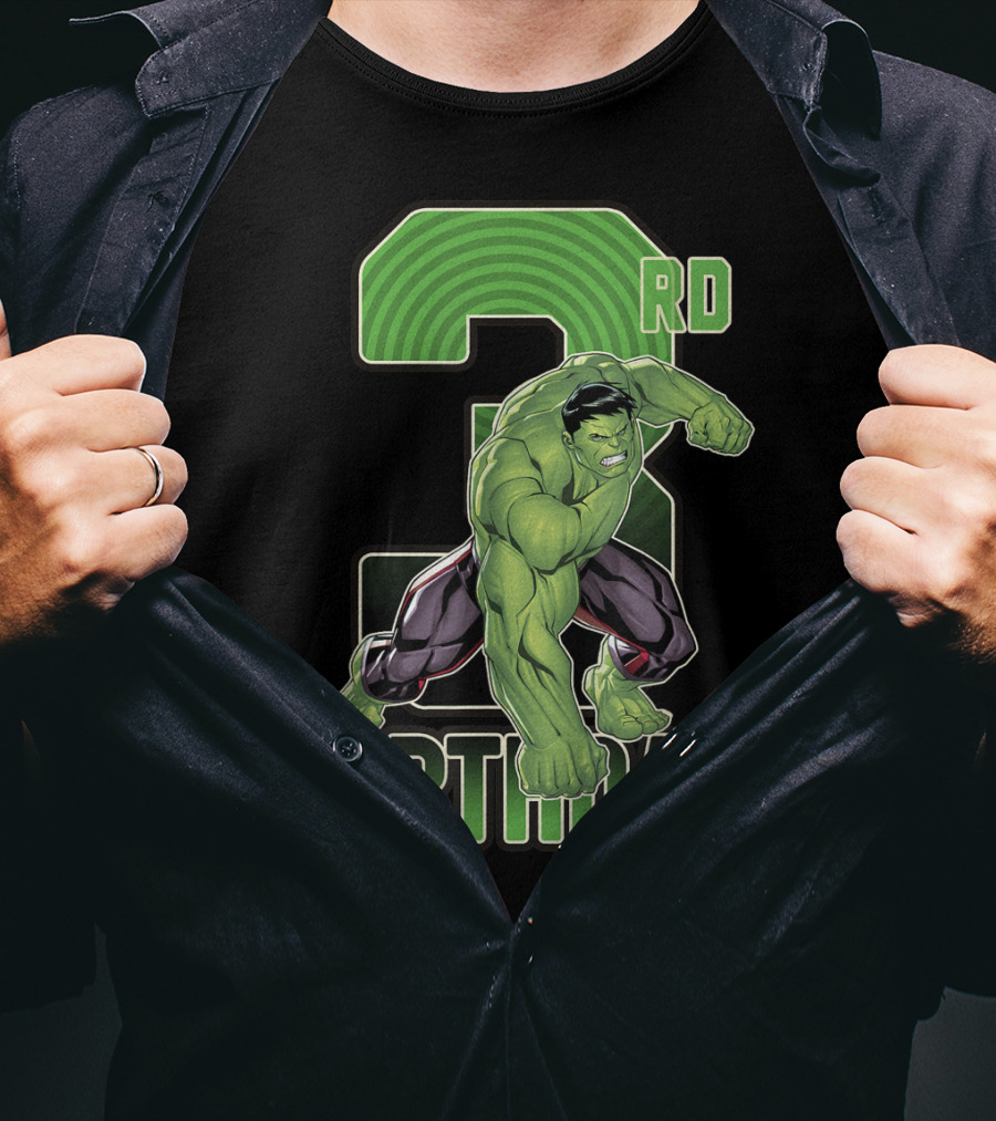 Marvel Hulk Smash 3rd Birthday Green Giant T-Shirt