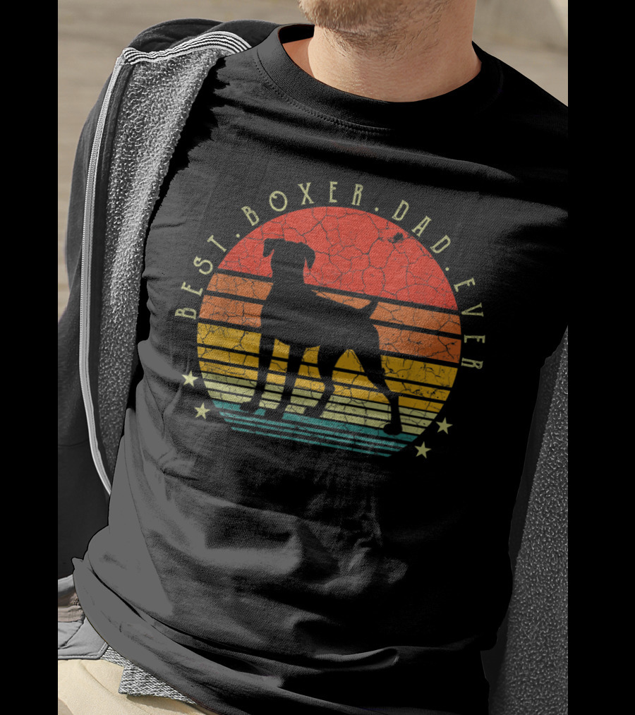Best Boxer Dad Ever Dog Lover Pet Owner Men's T-Shirt