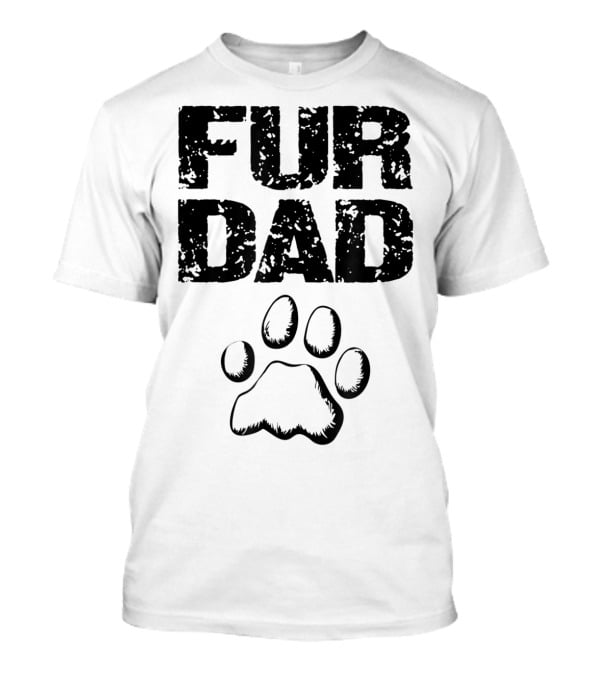 Mens Doggy Loving Fur Dad Paw T-Shirt