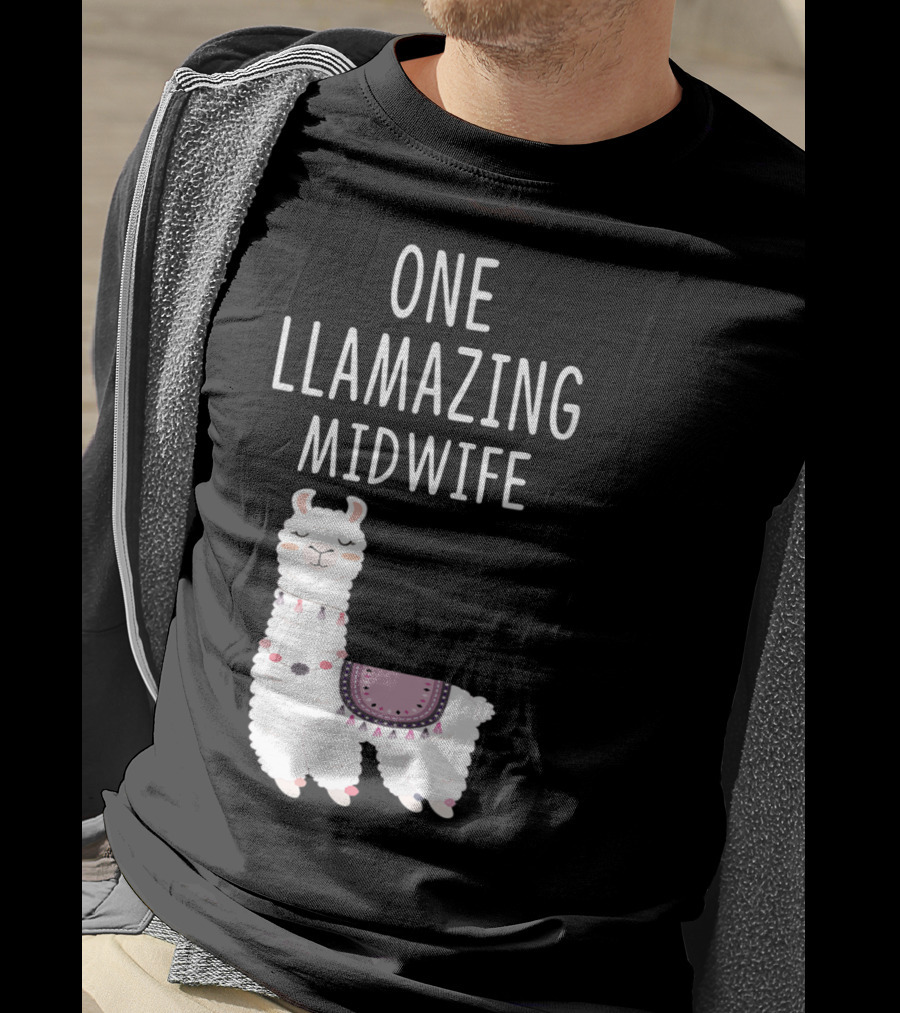 One Llamazing Midwife Llama T-Shirt