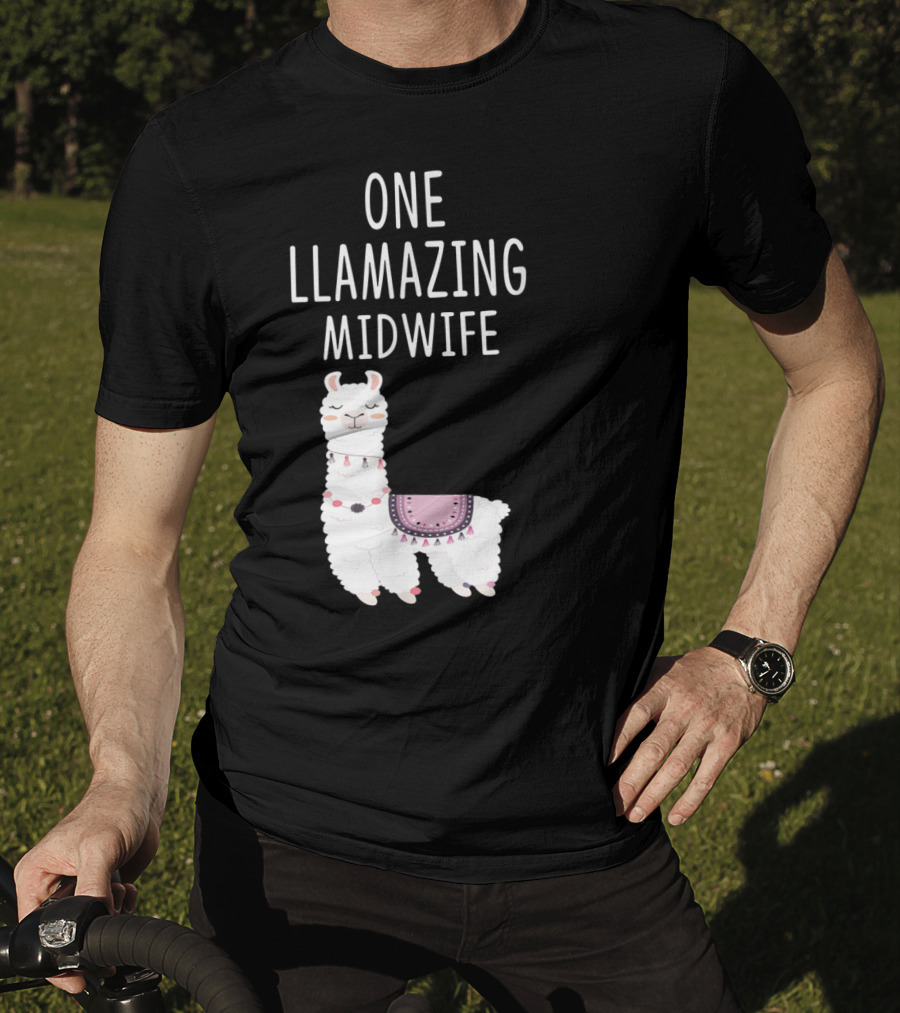 One Llamazing Midwife Llama T-Shirt