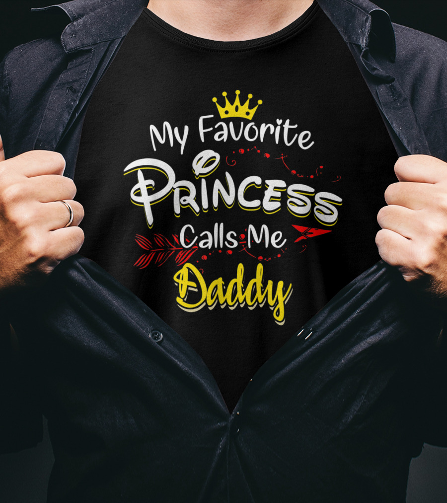 My Favorite Princess Calls Me Daddy Crown Decorative Elements T-Shirt
