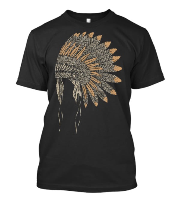 Native American Headdress Feather T-Shirt