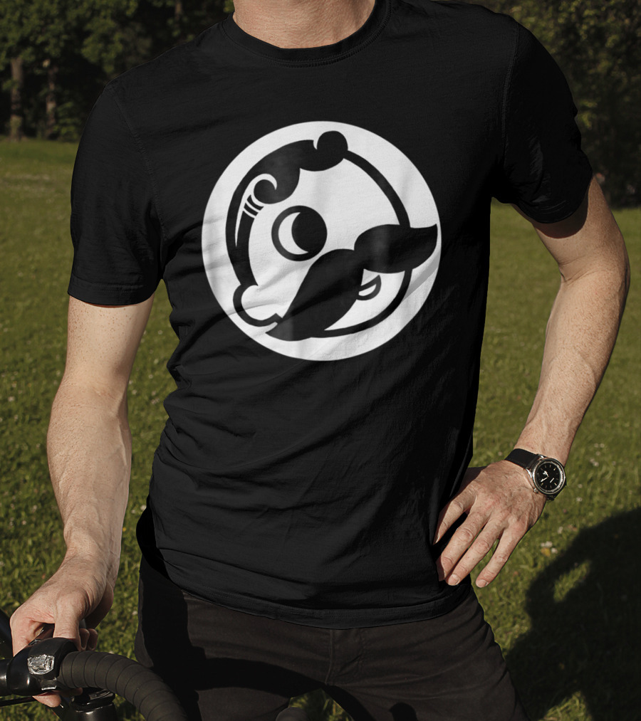 Natty Boh Mascot Icon Mustache Circle T-Shirt