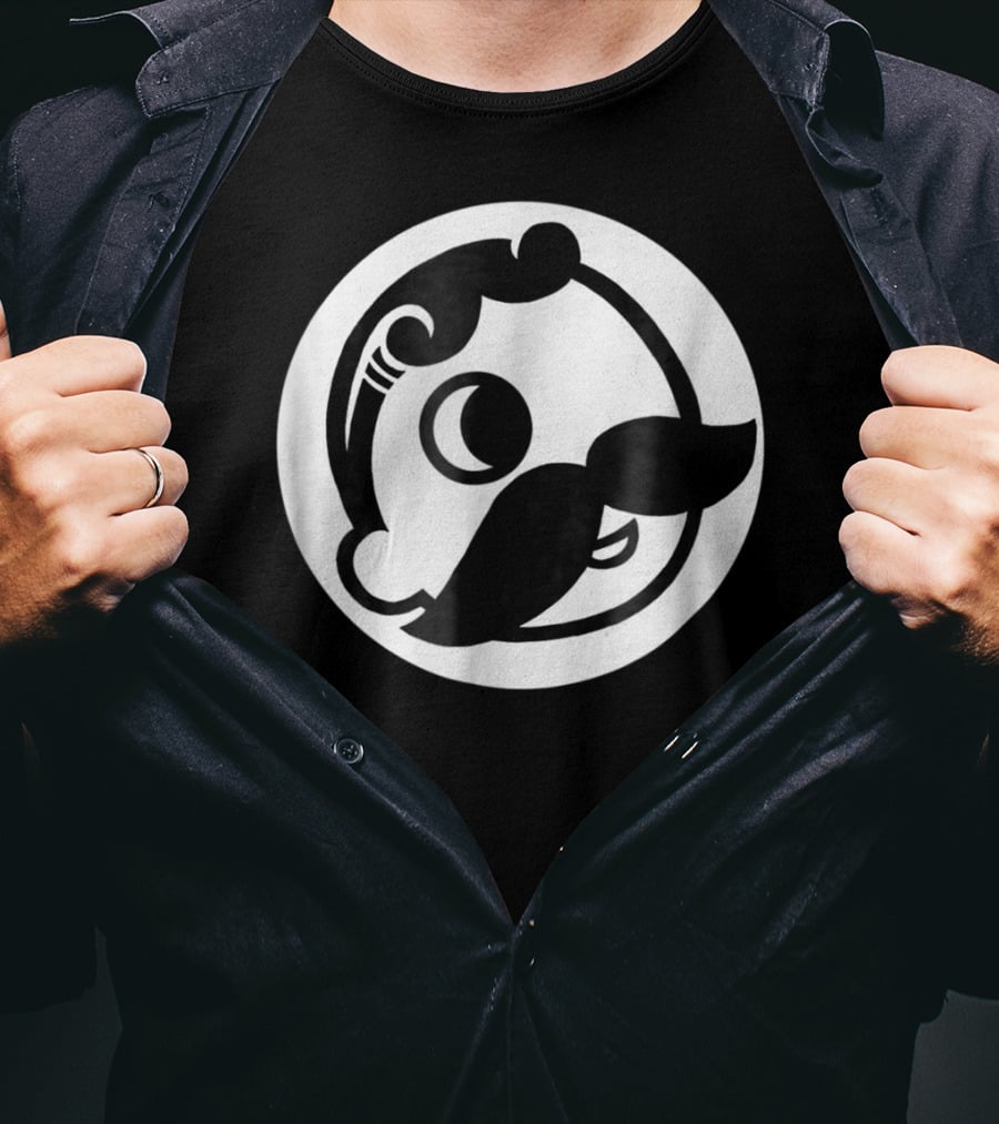 Natty Boh Mascot Icon Mustache Circle T-Shirt