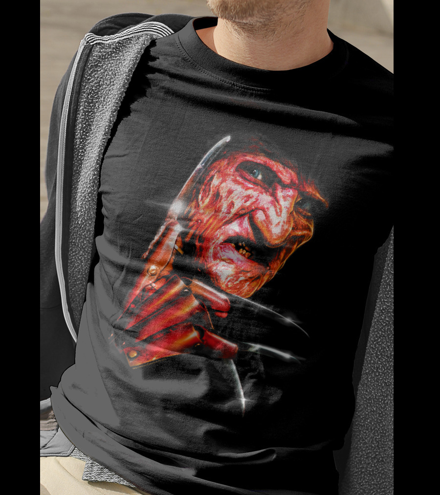 Nightmare On Elm Street Freddy Krueger Claw Face T-Shirt