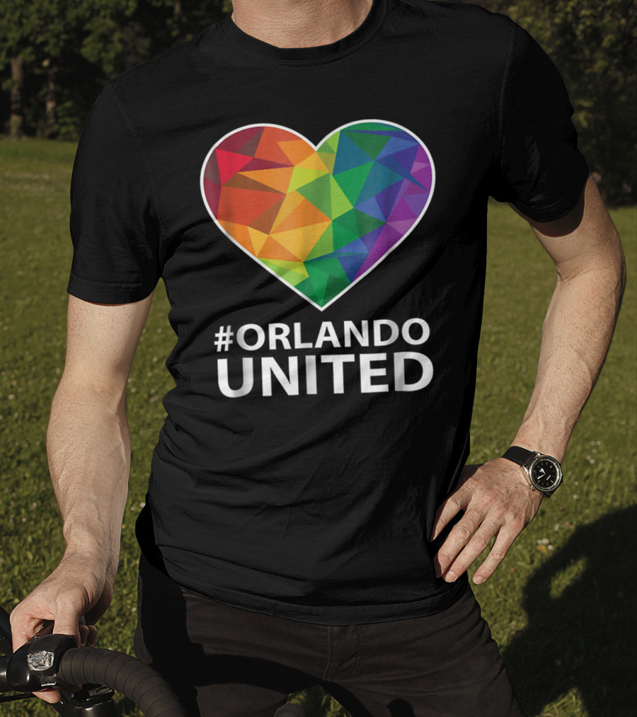 Orlando United Be Strong Multicolored Heart T-Shirt