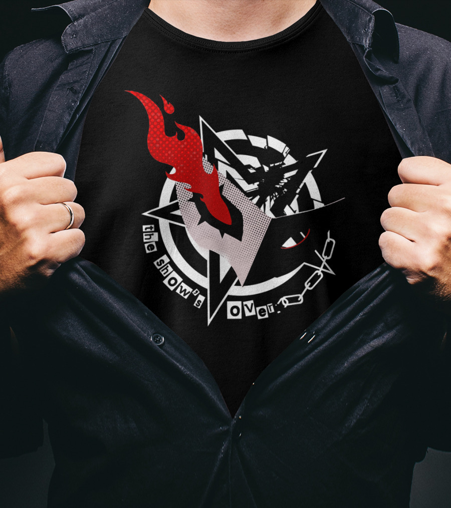 Persona 5 The Show's Over Mask Star Chains T-Shirt