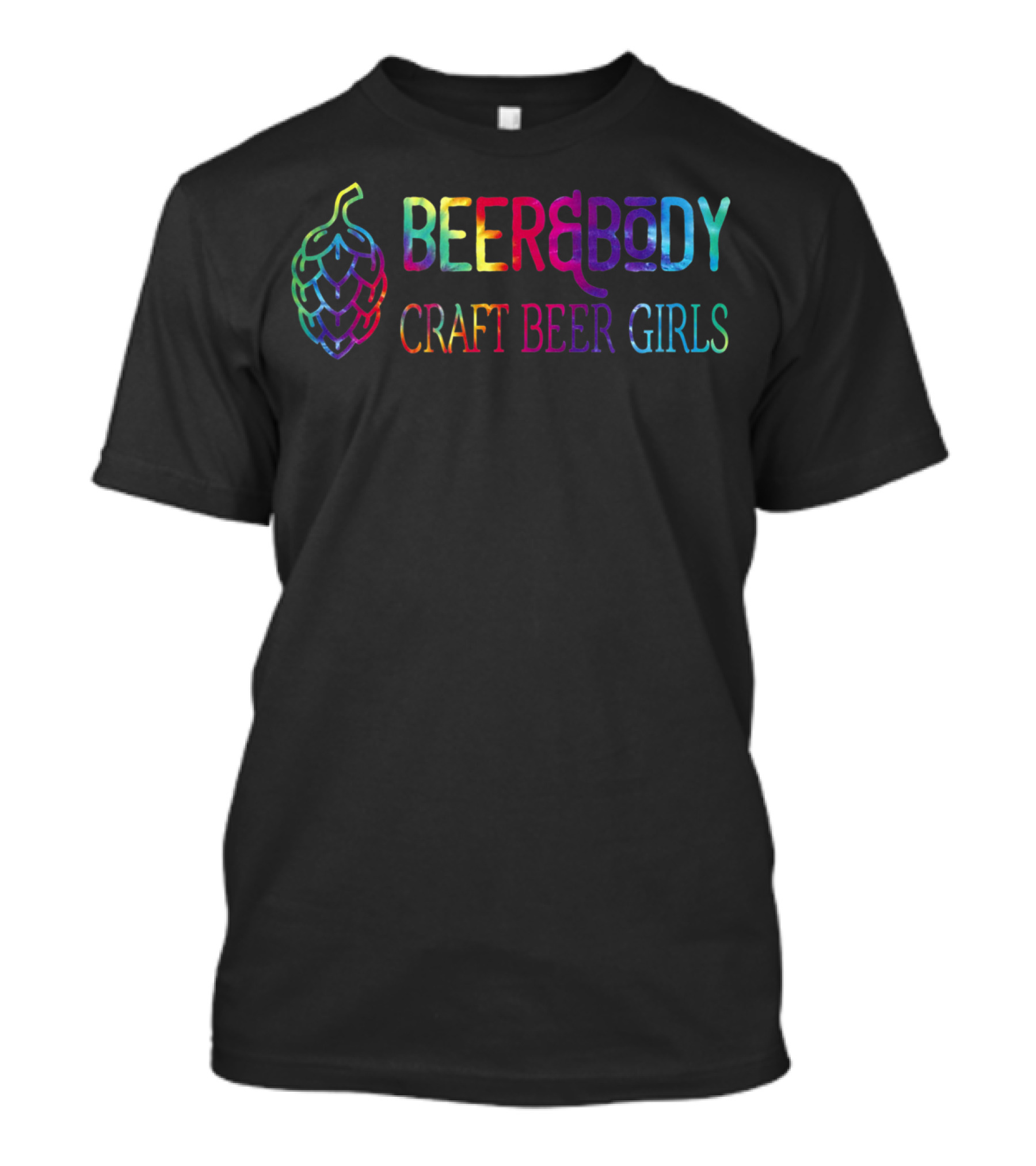 Beer&Body Pride Craft Beer Girls With Colorful Hop T-Shirt