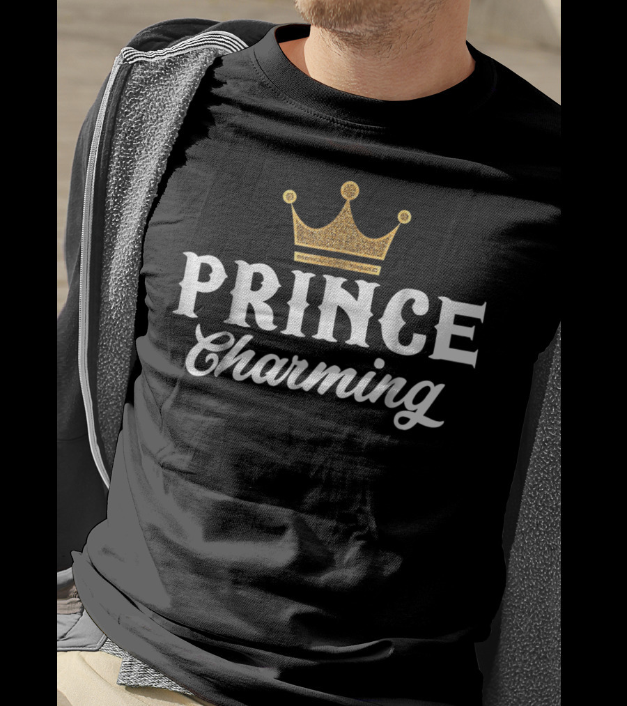 Prince Charming Crown Fairy Tale Sarcasm T-Shirt