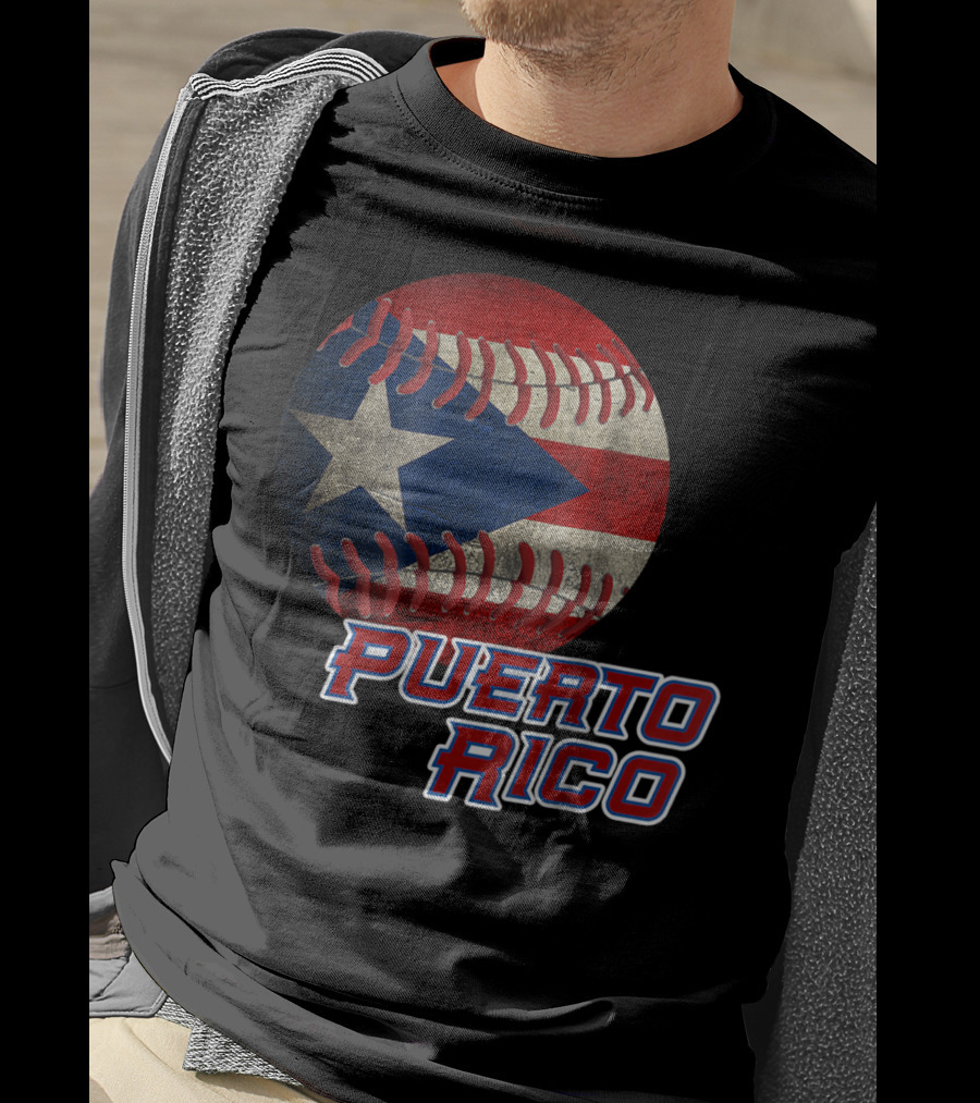 Boricua Pride Puerto Rico Flag Baseball T-Shirt