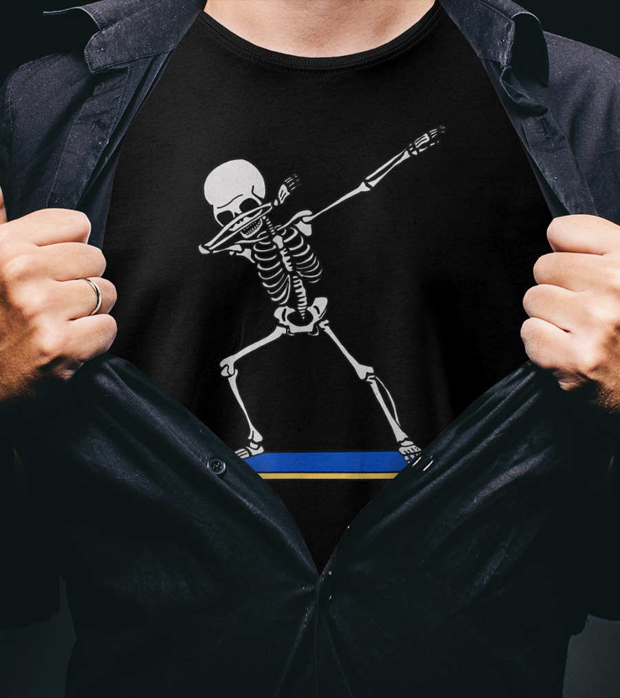 Skeleton DAB Skateboard Idea For Skateboarding T-Shirt
