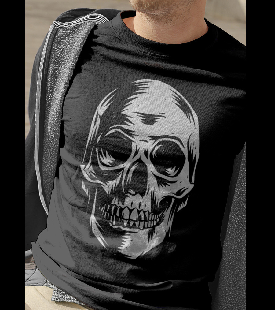 Skull Distressed Vintage Hall T-Shirt