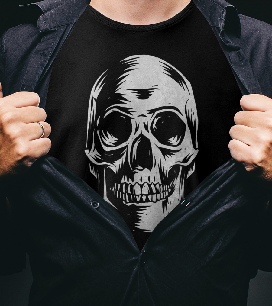Skull Distressed Vintage Hall T-Shirt