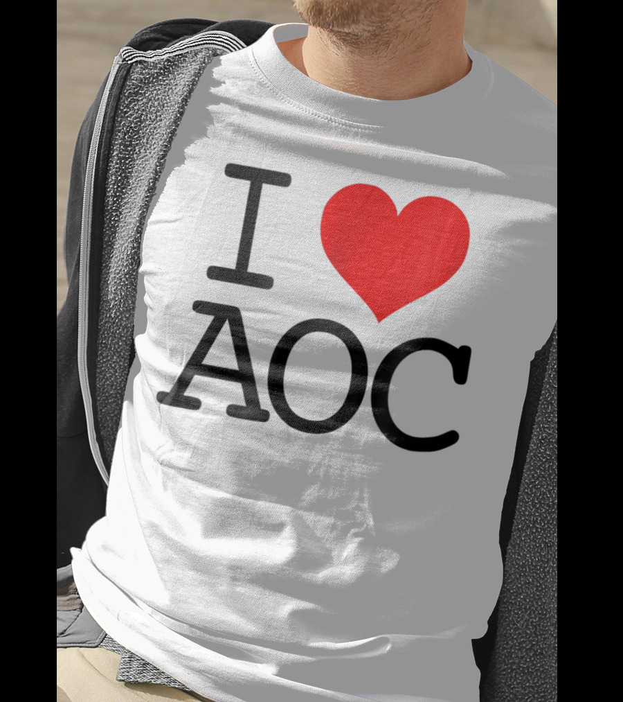 I Heart AOC Alexandria Ocasio Cortez Fan Love T-Shirt