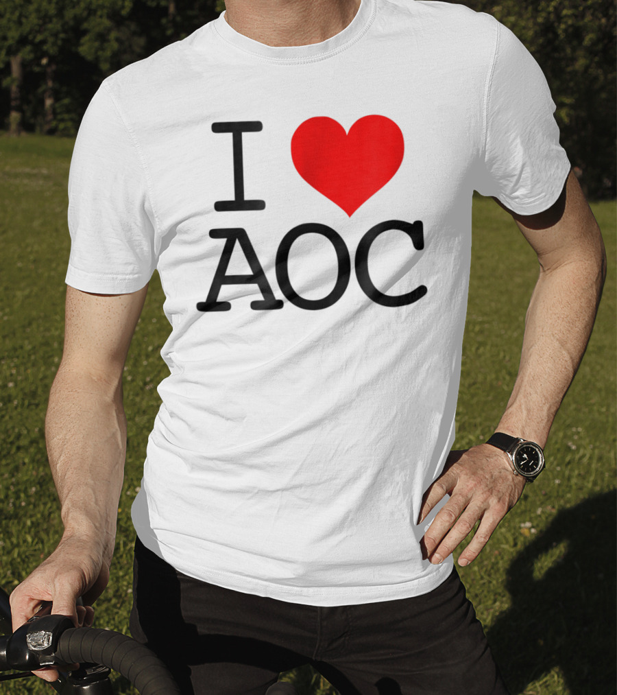 I Heart AOC Alexandria Ocasio Cortez Fan Love T-Shirt