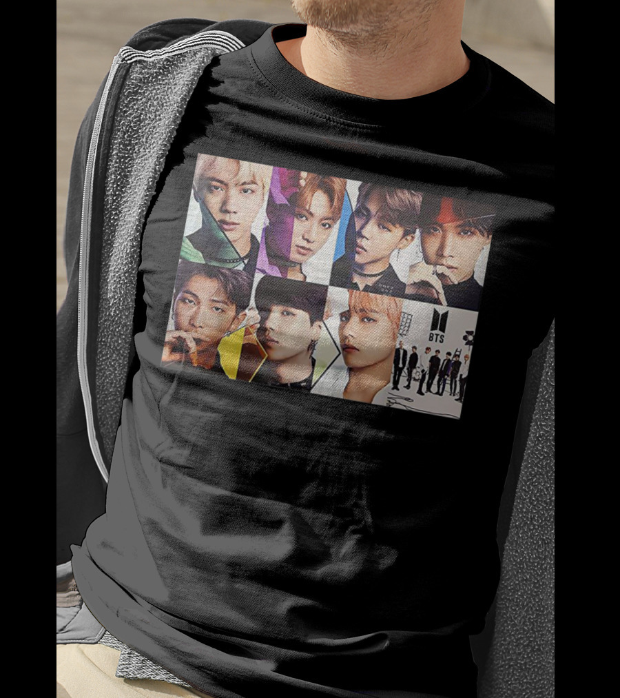 BTS Members Collage K Pop Fans T-Shirt