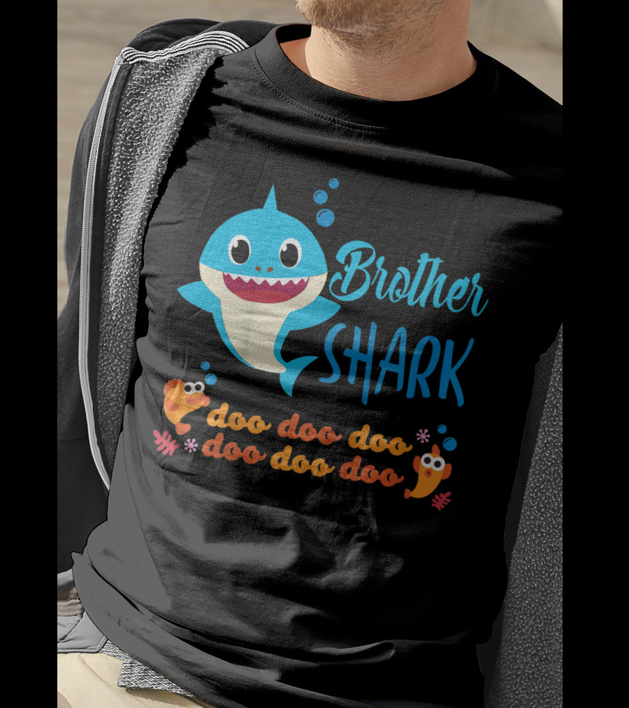 Brother Shark Doo Doo Doo Kids Baby Shark T-Shirt