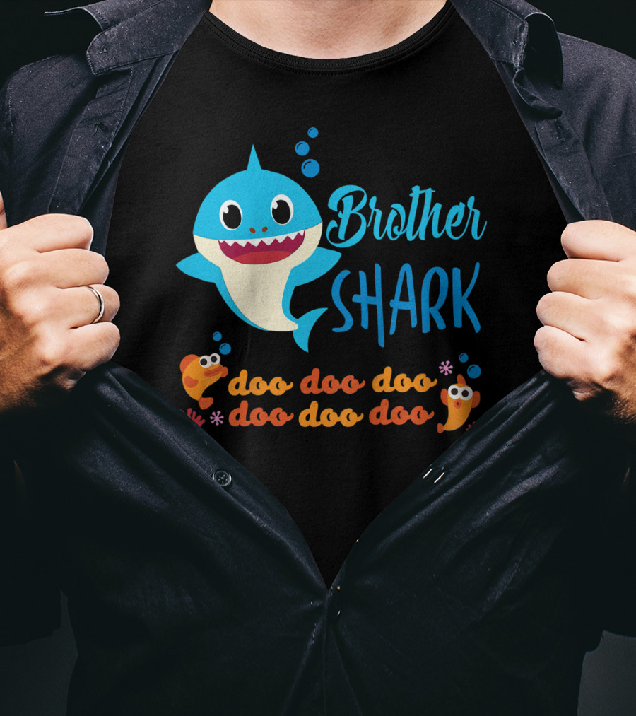 Brother Shark Doo Doo Doo Kids Baby Shark T-Shirt