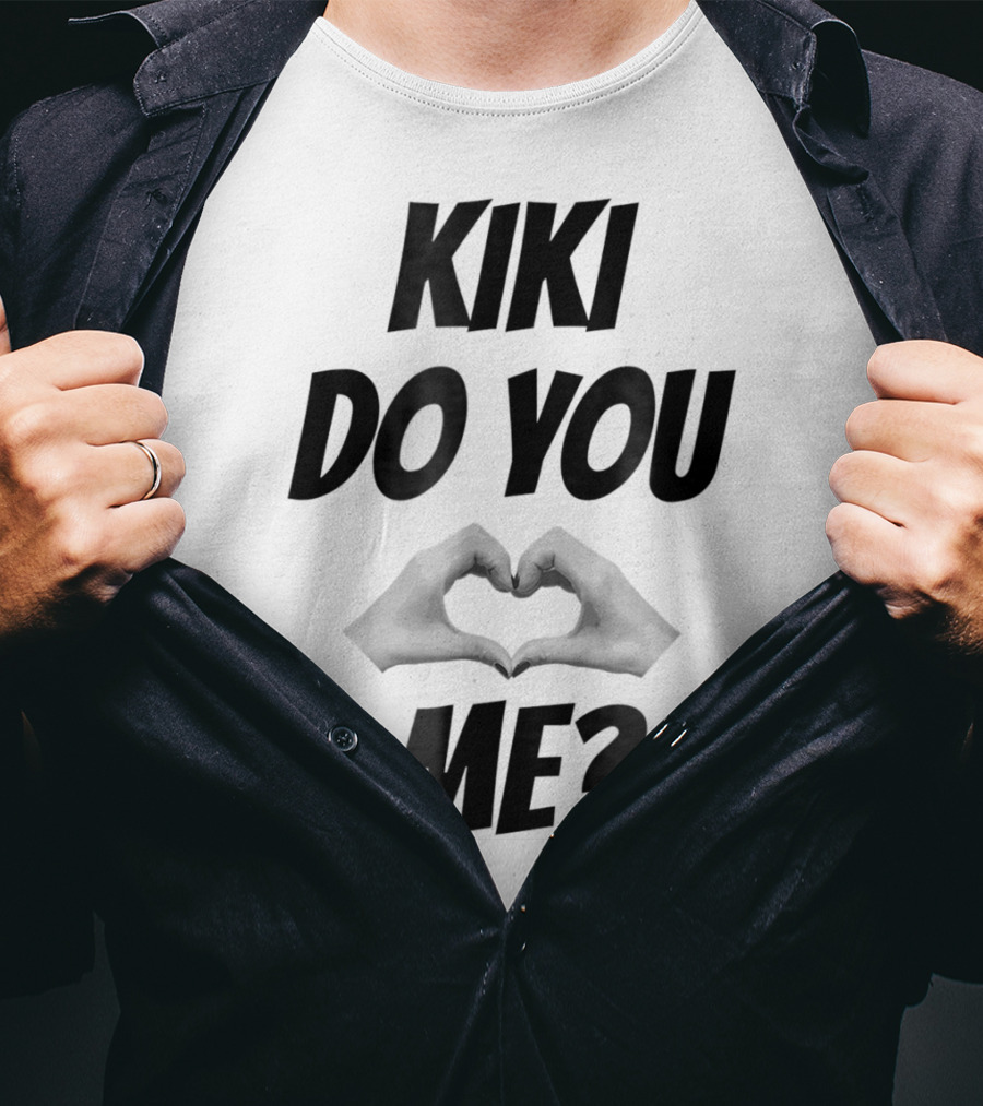 KIKI Do You Love Me Hands Heart Shape T-Shirt