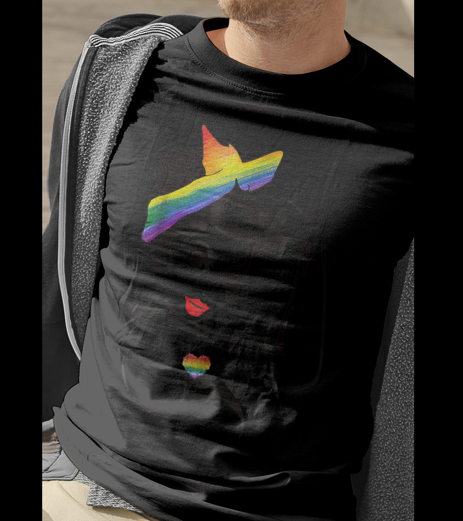 Lady Human Rights Rainbow Pride Iconic Empowerment T-Shirt