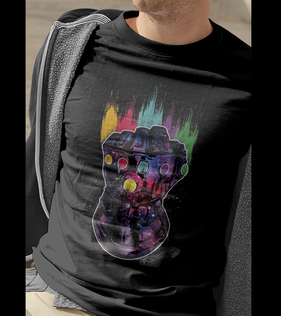 Avengers Infinity War Galaxy Paint Infinity Gauntlet T-Shirt