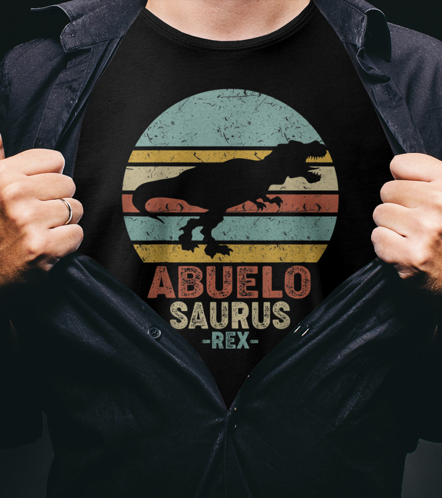 Abuelo Saurus Rex Vintage Dinosaur T-Shirt