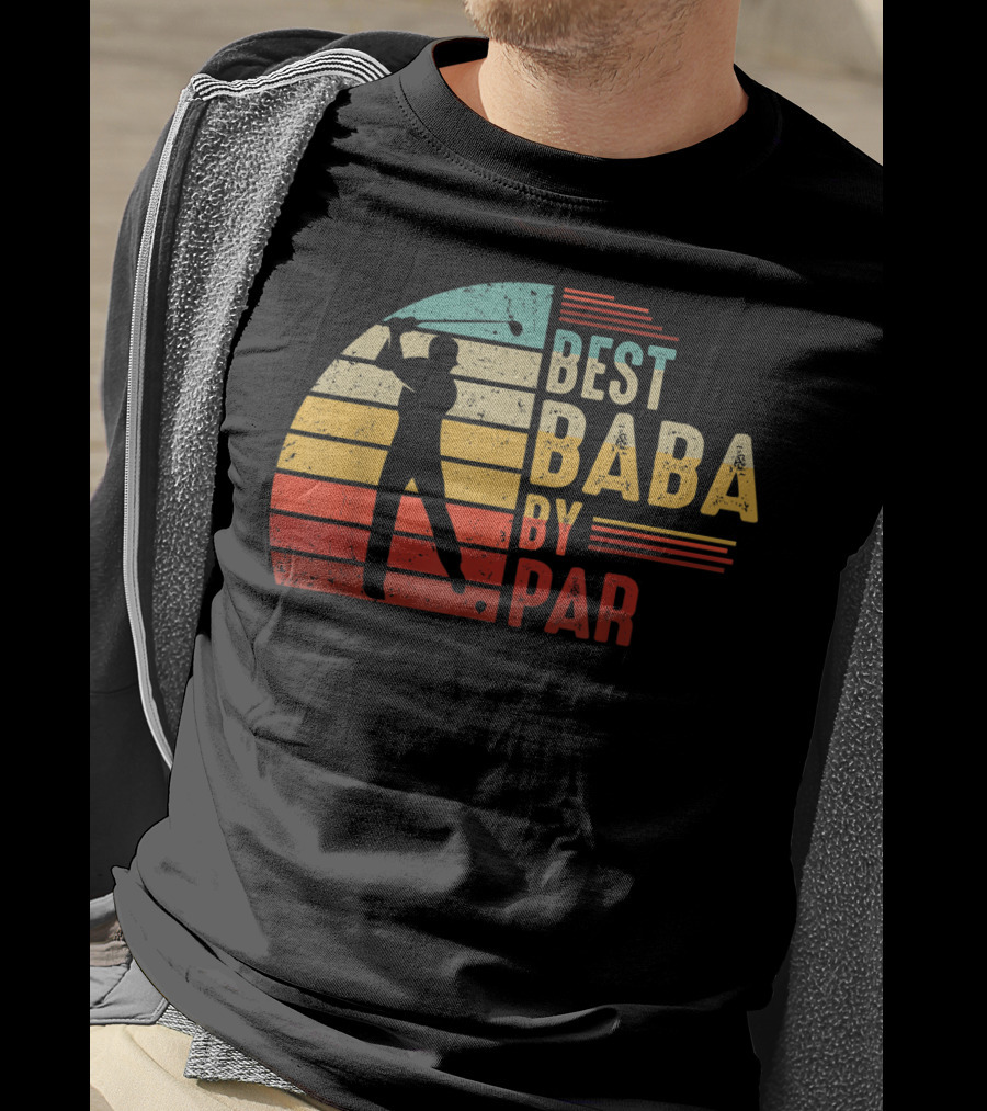 Best Baba By Par Golf Lover Mens Fathers T-Shirt