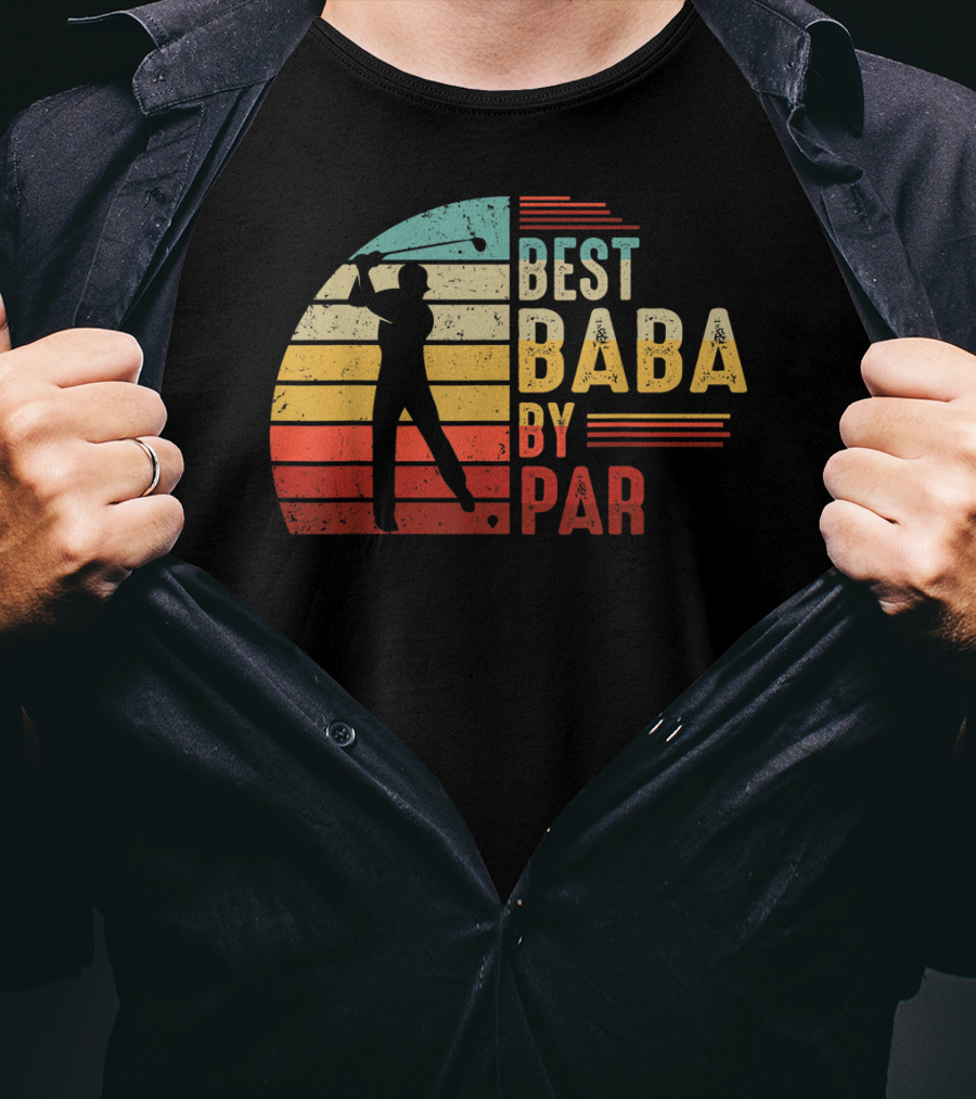 Best Baba By Par Golf Lover Mens Fathers T-Shirt
