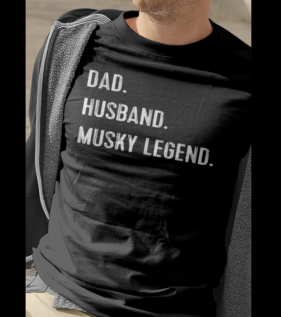 Dad Husband Musky Legend T-Shirt