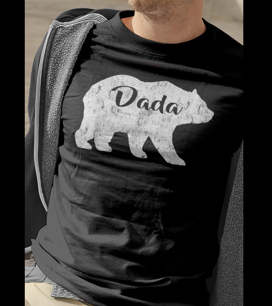 Dada Bear Mens Awesome Camping Gramps T-Shirt