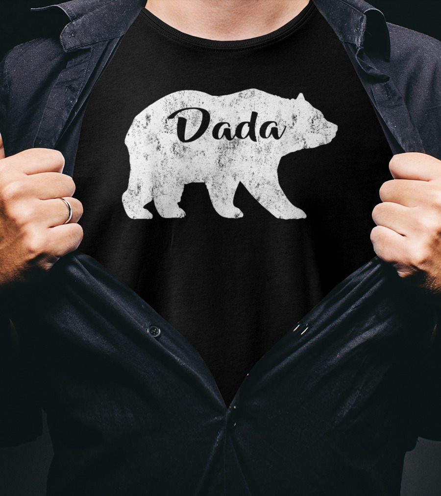 Dada Bear Mens Awesome Camping Gramps T-Shirt