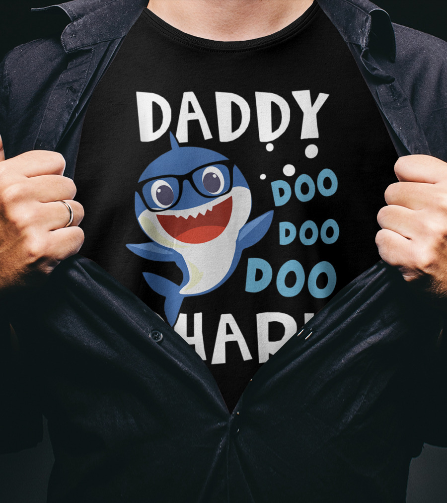 Daddy Shark Doo Doo Doo Funny Baby Mommy T-Shirt