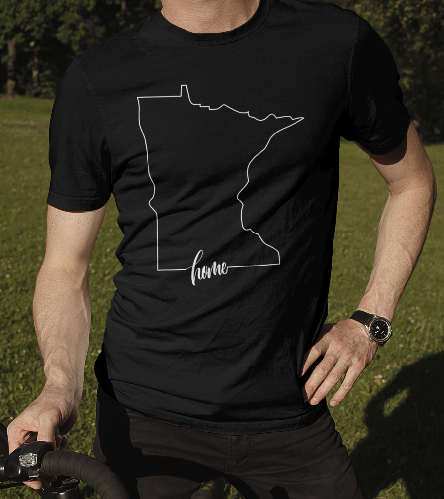 Minnesota State Outline Home Native T-Shirt