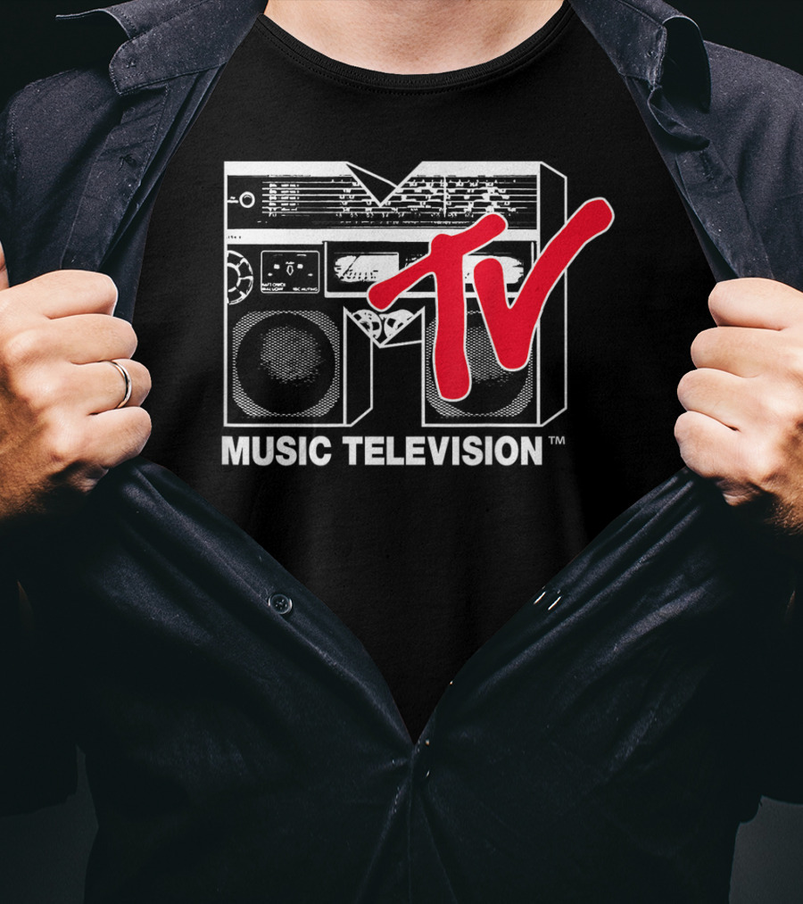 MTV Music Television Red Boombox T-Shirt