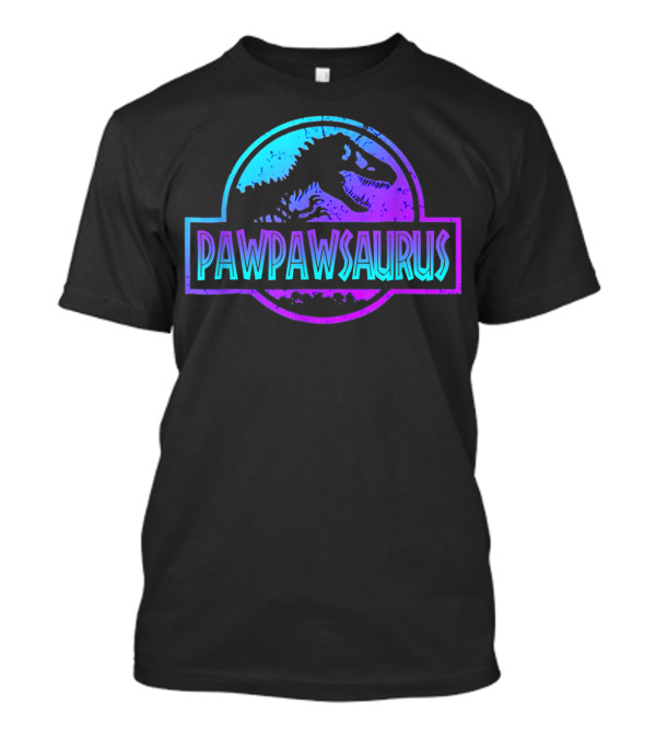 Pawpawsaurus Funny Dinosaur Dad Jurassic T-Shirt
