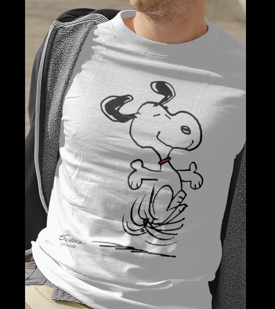 Snoopy Dancing Dog Peanuts Classic By Schulz T-Shirt