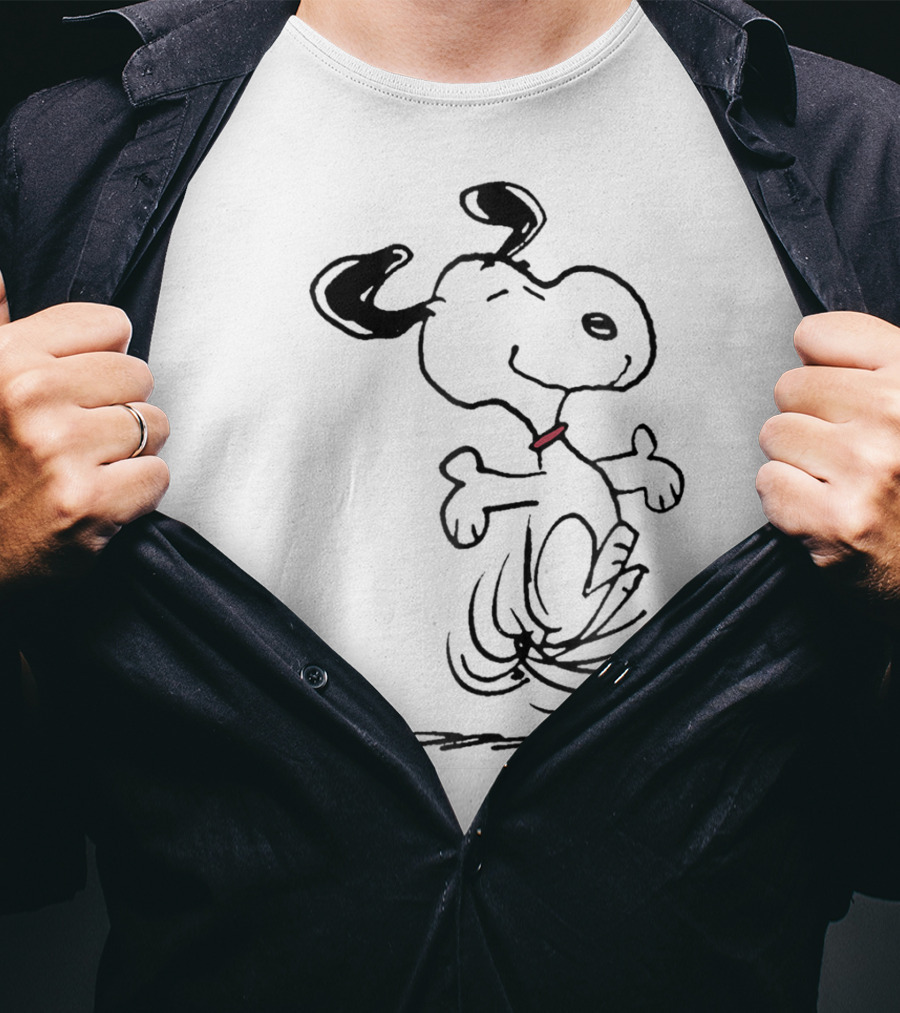 Snoopy Dancing Dog Peanuts Classic By Schulz T-Shirt