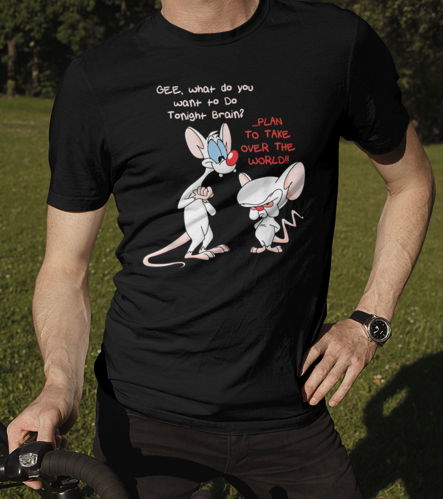Gee What Do You Want To Do Tonight Brain Plan To Take Over The World T-Shirt