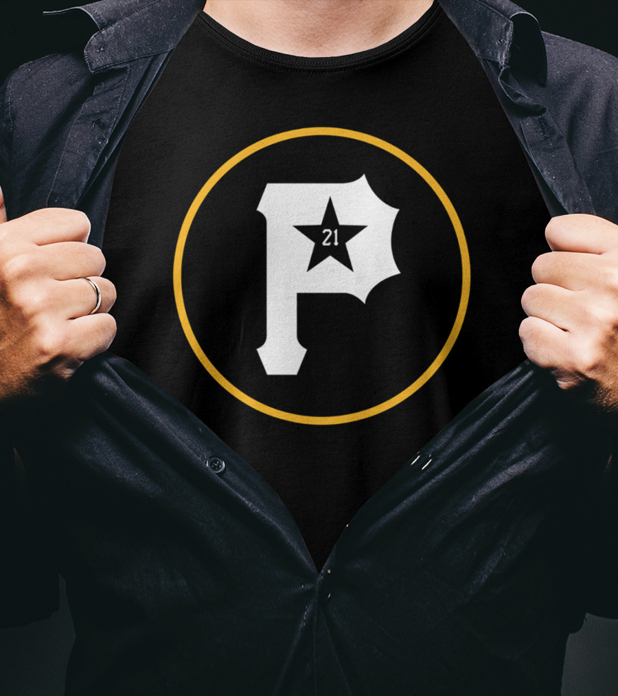 Puertorro Pirate 21 Baseball Fans Star Emblem T-Shirt