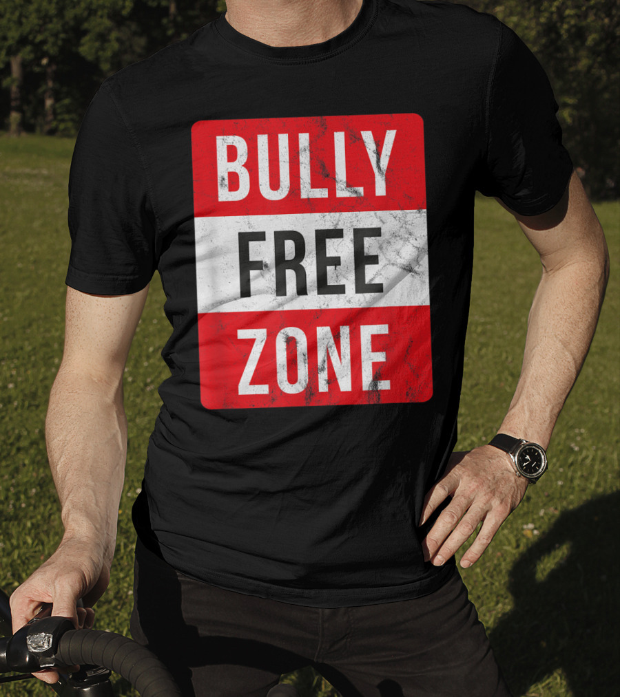 Bully Free Zone Red Anti Bullying Awareness T-Shirt