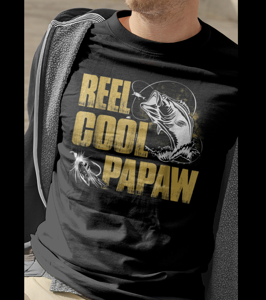 Reel Cool Papaw Fishing Bass Jumping Lure T-Shirt
