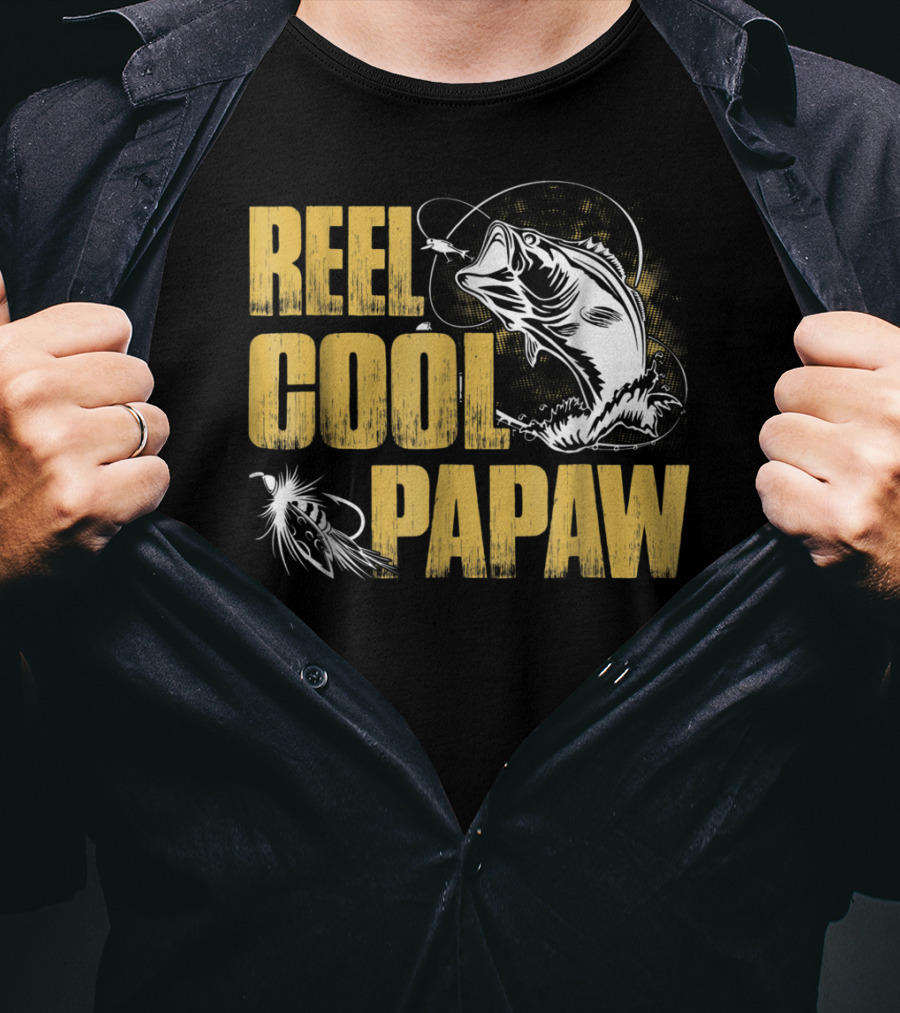 Reel Cool Papaw Fishing Bass Jumping Lure T-Shirt