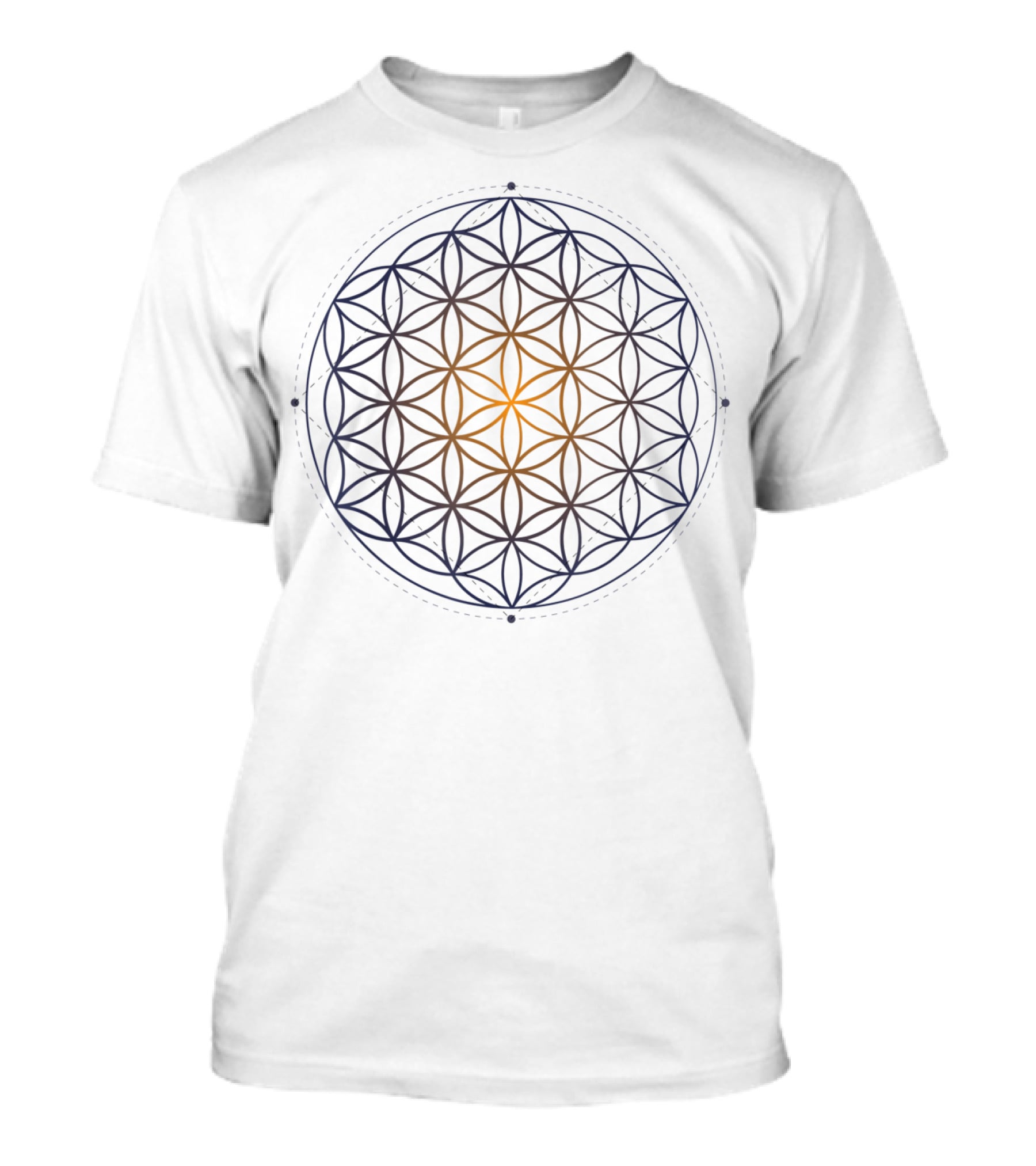 Sacred Geometry Flower Of Life Pattern Symmetry T-Shirt