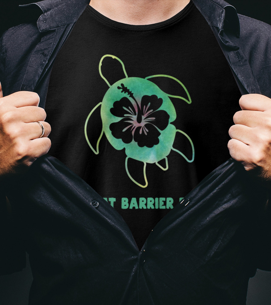 Great Barrier Reef Sea Turtle Hibiscus Vacation Top T-Shirt