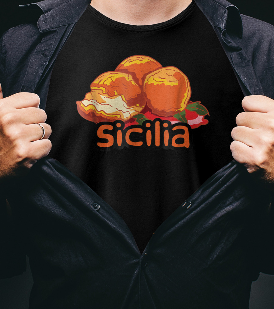 Sicilia Arancini Rice Balls Sicily T-Shirt