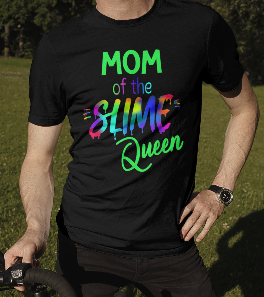 Mom Of The Slime Queen Birthday Outfit Matching Out T-Shirt